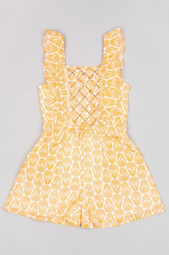 Дитячий бавовняний комбінезон zippy ZKGAP0502.23009 помаранчевий SS23