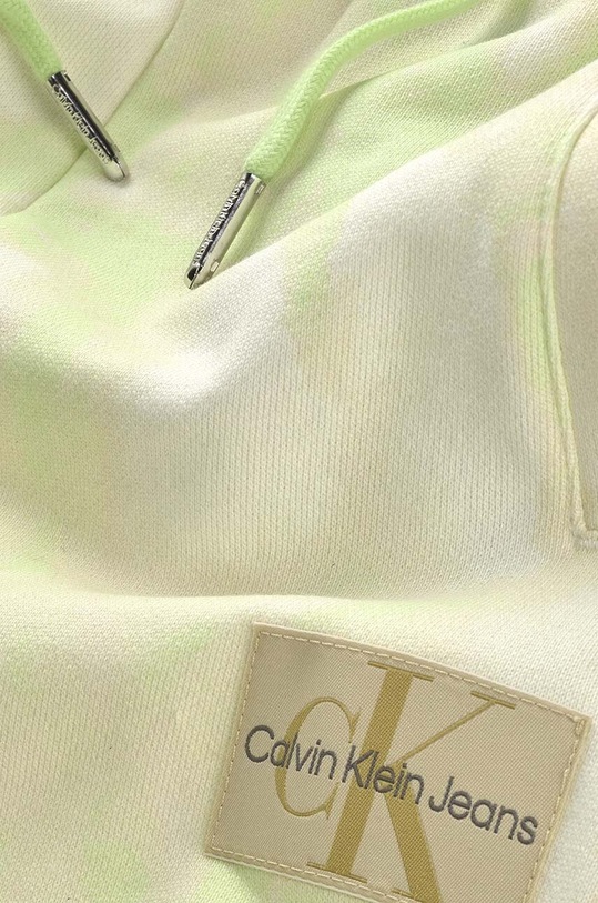Chłopiec Calvin Klein Jeans spodnie dresowe bawełniane dziecięce IU0IU00375.PPYX zielony