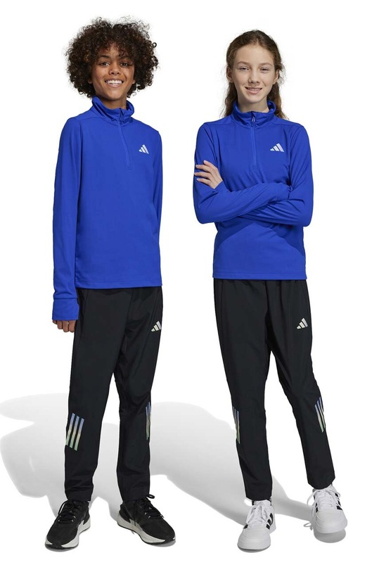 Detské tepláky adidas U RUN WV s elastanom čierna HR6254