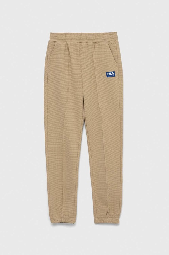 Fila pantaloni de trening din bumbac pentru copii bumbac bej FAT0263