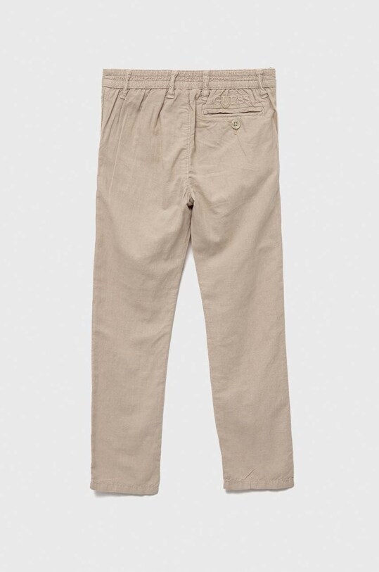 Guess pantaloni in lino per bambini L3GB00.WCVM0.PPYX beige SS23