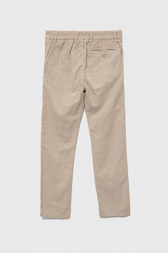 Guess spodnie lniane dziecięce L3GB00.WCVM0.PPYX beżowy SS23