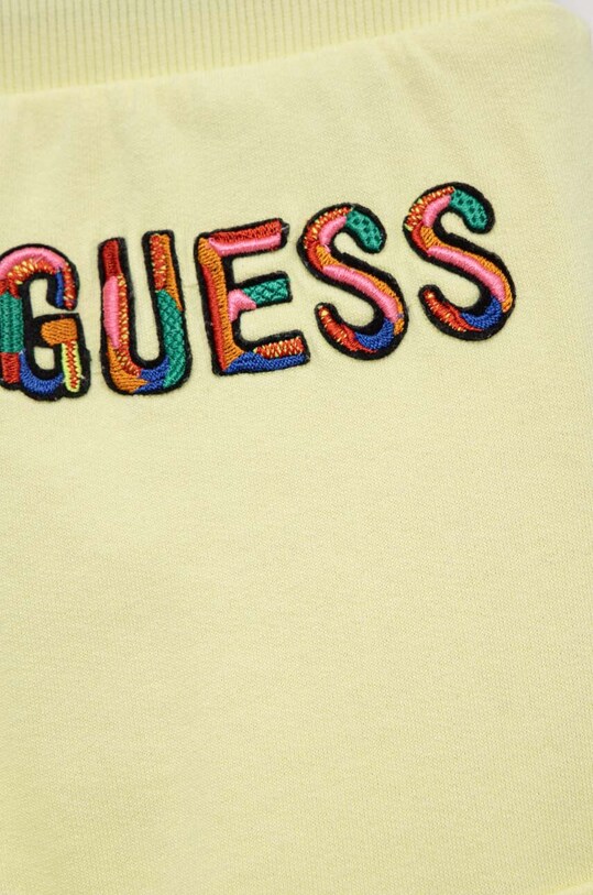 Chłopiec Guess spodnie dresowe bawełniane dziecięce N3GQ11.KA6R0.PPYX zielony