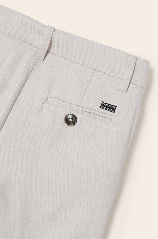 Mayoral spodnie z domieszką lnu dziecięce beżowy 3514.5C.MINI.B