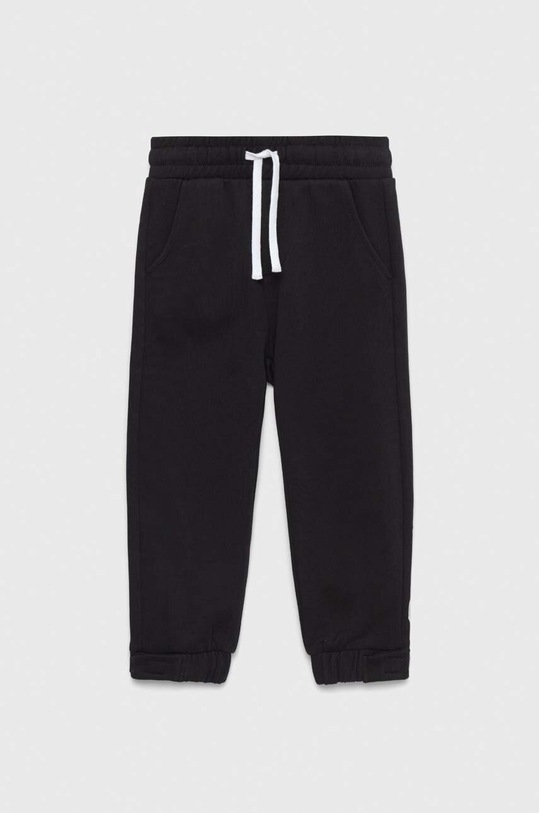 Dětské bavlněné tepláky Sisley 3J68XF00S.G.SEASONAL černá SS23