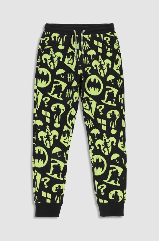 Coccodrillo spodnie dresowe bawełniane dziecięce x Batman WC3120103LIB czarny SS23