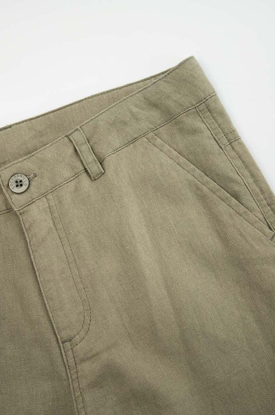 Chlapec Detské ľanové šortky Coccodrillo WC3119502EJB zelená