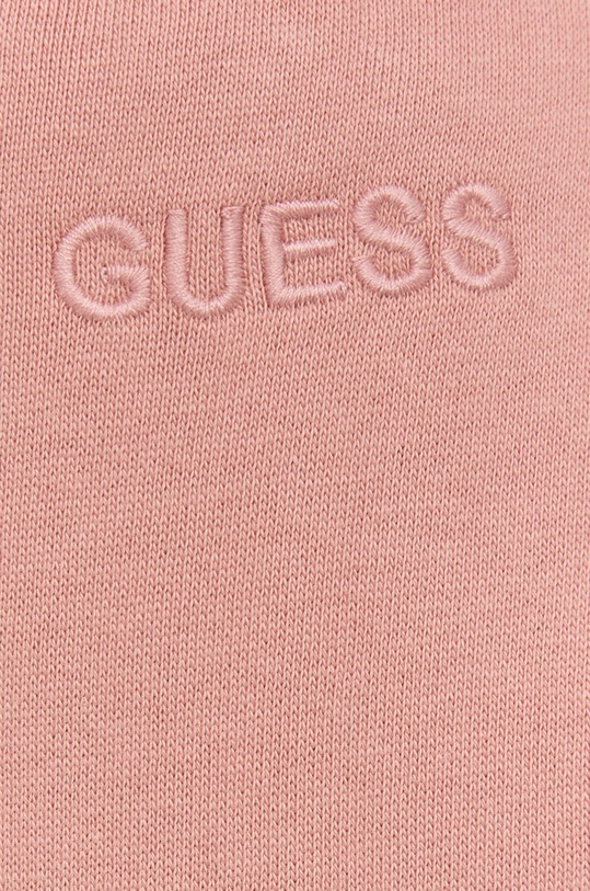 Памучен спортен панталон Guess розов W3RB43.FL050