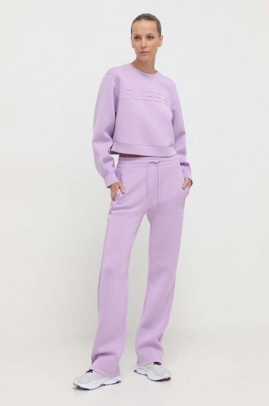 Guess pantaloni de trening V3RB21.K7UW2 violet SS25