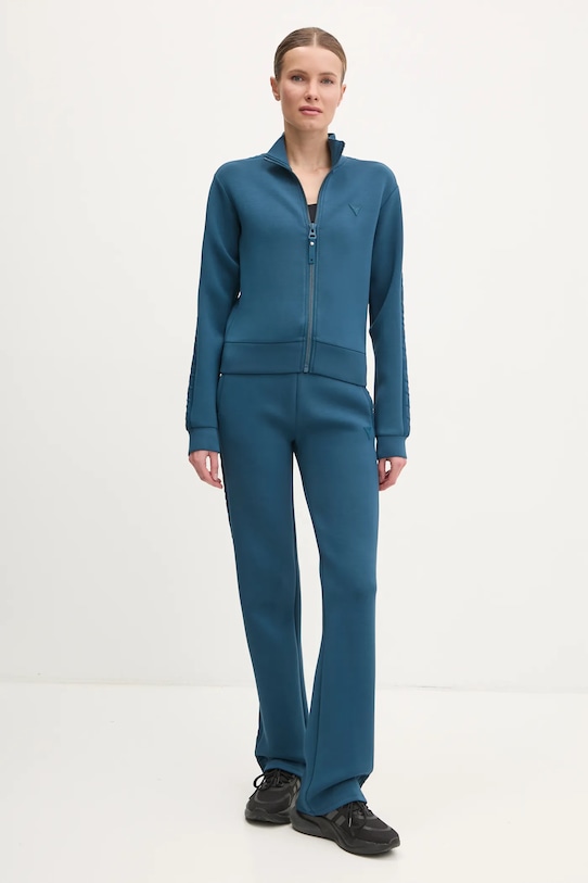 Guess spodnie dresowe V3RB21.K7UW2 turkusowy AW25