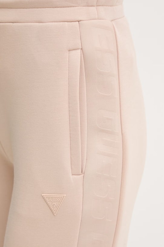 Guess spodnie dresowe BRENDA beżowy V3RB21.K7UW2