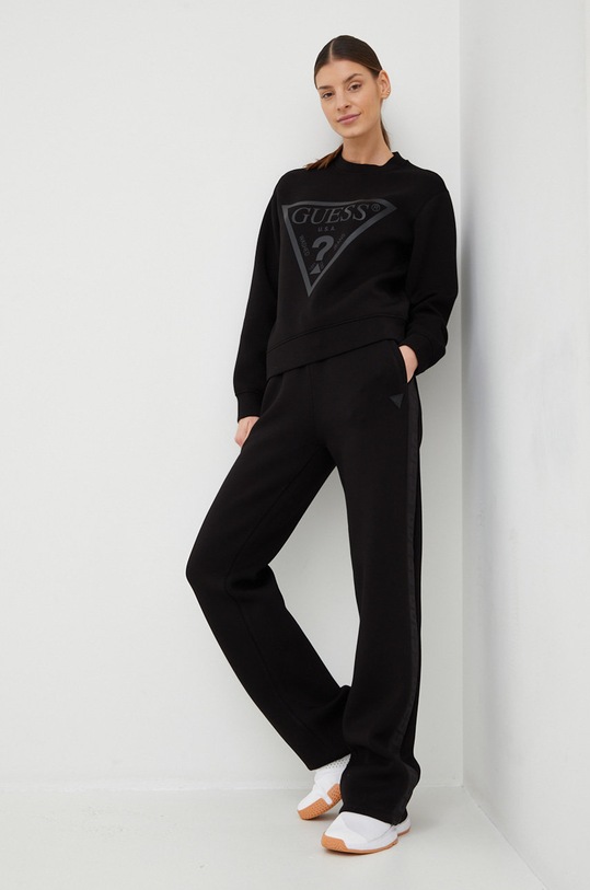 Guess spodnie dresowe BRENDA V3RB21.K7UW2 czarny SS25