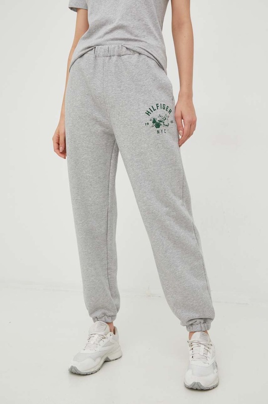 Tommy Hilfiger pantaloni de trening print gri S10S101450.PPYX