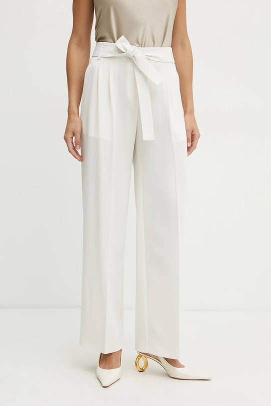 BOSS pantaloni drept bej 50479405