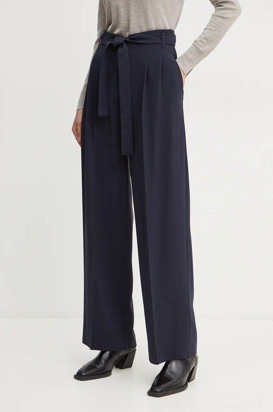 BOSS pantaloni drept bleumarin 50479405
