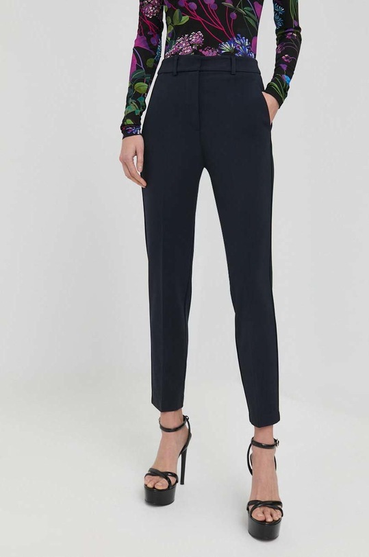 Max Mara Leisure spodnie z elastanem granatowy 2337810334600