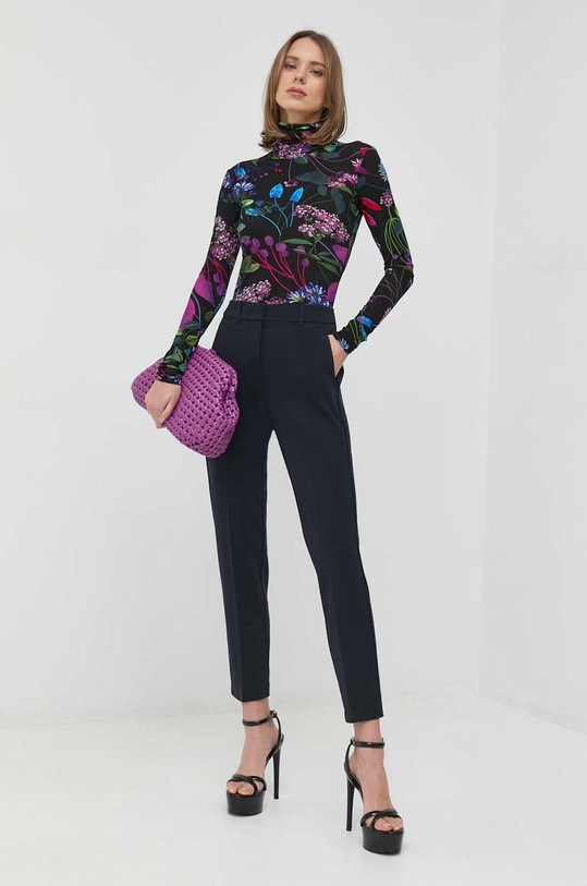 Max Mara Leisure spodnie 2337810334600 granatowy SS23