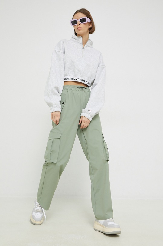 kalhoty Tommy Jeans DW0DW14623.PPYX zelená SS23
