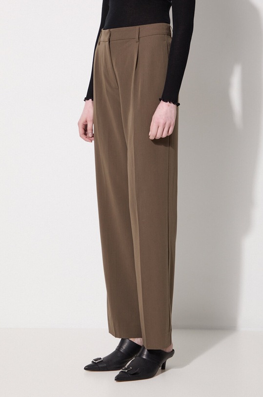 Hlače Samsoe Samsoe zelena F22400124