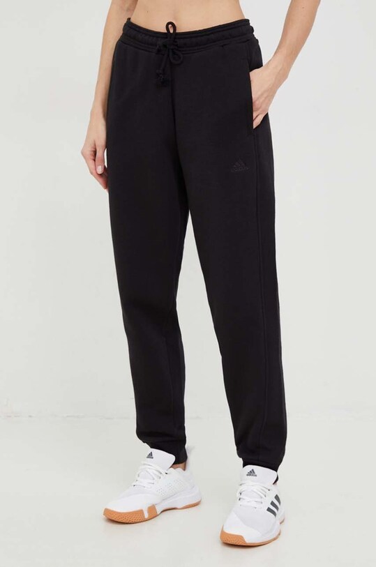 adidas pantaloni de trening tricotaj negru HK0439