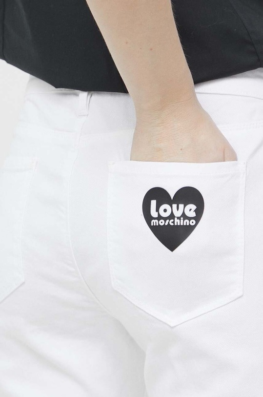 Love Moschino jeansi alb W.Q.387.61.S.3981