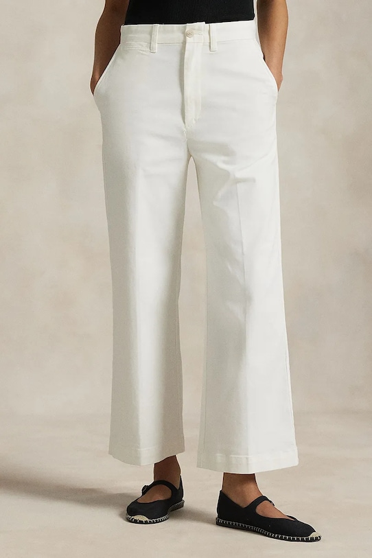 Polo Ralph Lauren spodnie high beżowy 211873988