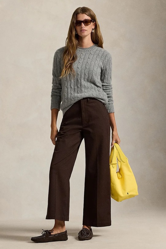 Odzież Polo Ralph Lauren spodnie 211873988 brązowy