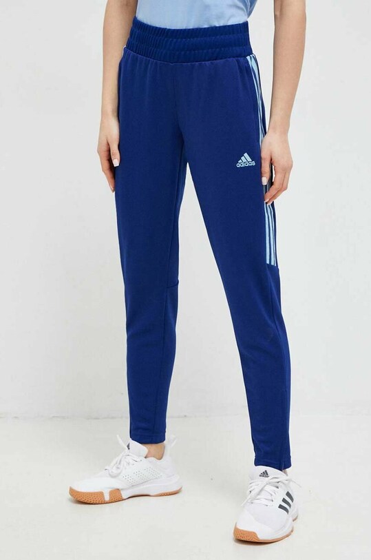 Тренировочные брюки adidas Tiro трикотаж голубой HS7480