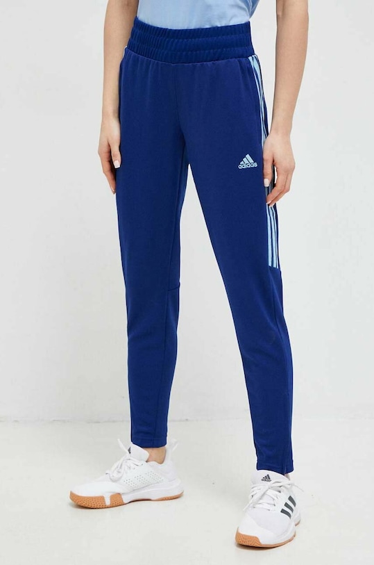 adidas pantaloni de antrenament Tiro tricotaj albastru HS7480