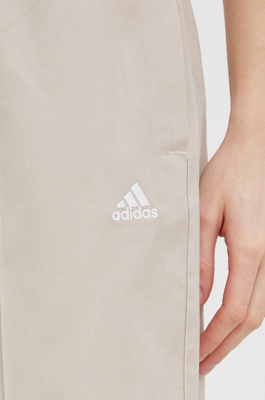 adidas spodnie bawełniane beżowy IC5714