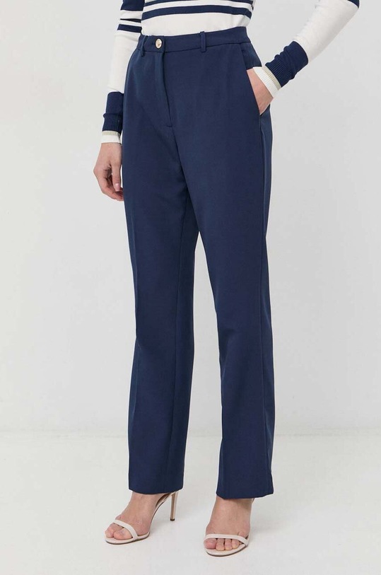 Guess pantaloni alta blu navy W3GB54.WB4H2