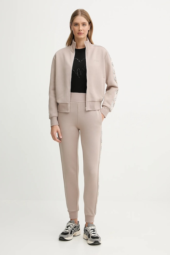 Guess spodnie dresowe BRITNEY V2YB15.KB3P2 beżowy NC25