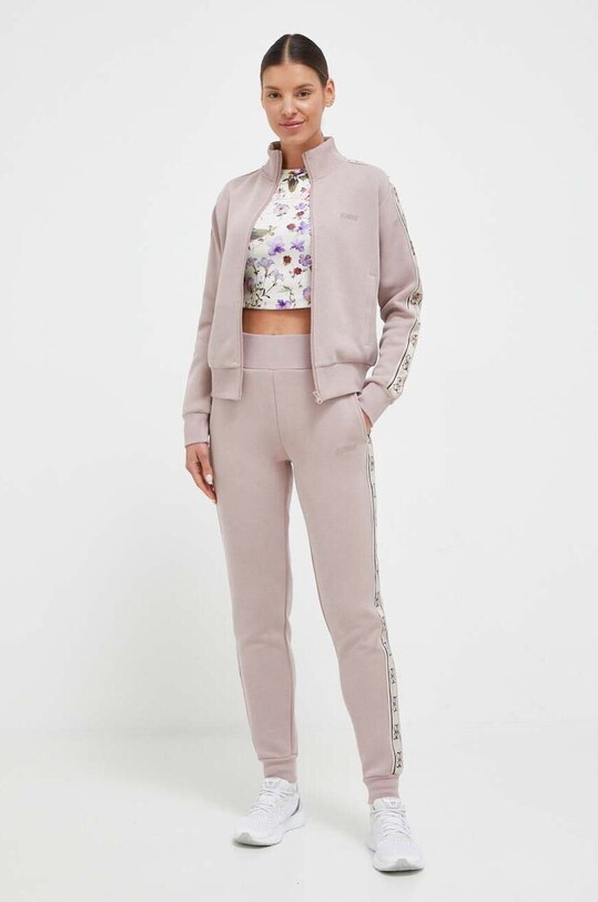 Guess pantaloni de trening BRITNEY V2YB15.KB3P2 bej SS25