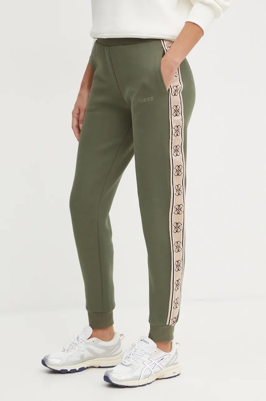 Tepláky Guess BRITNEY pletenina zelená V2YB15.KB3P2