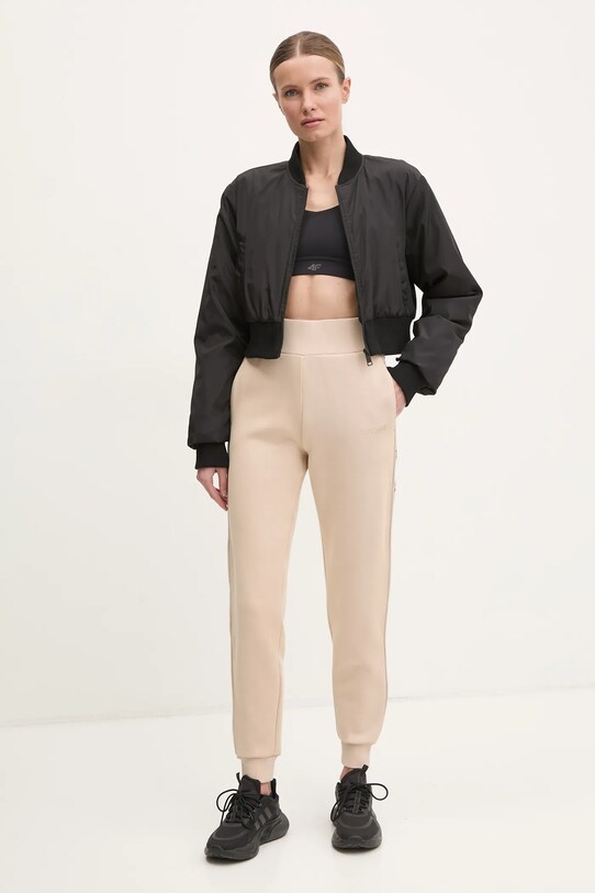 Guess spodnie dresowe BRITNEY V2YB15.KB3P2 beżowy SS25