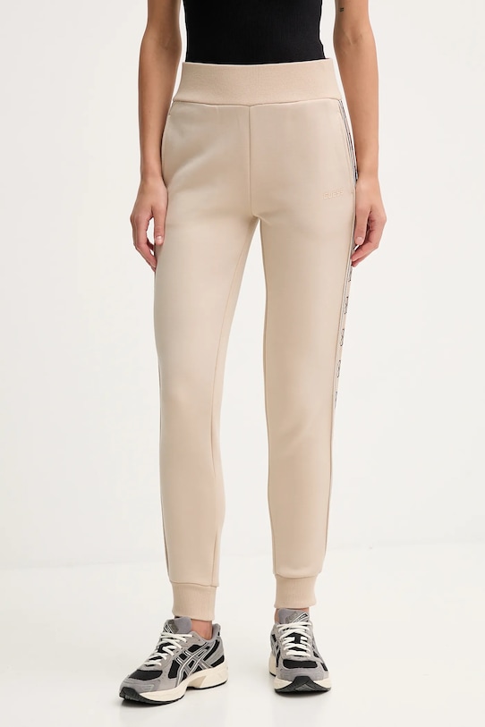 Guess spodnie dresowe BRITNEY beżowy V2YB15.KB3P2