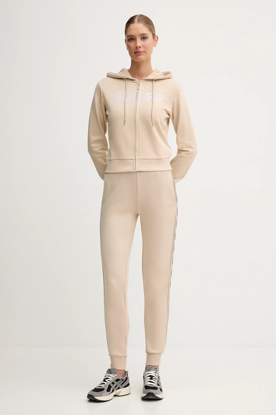 Guess pantaloni de trening BRITNEY V2YB15.KB3P2 bej AW25