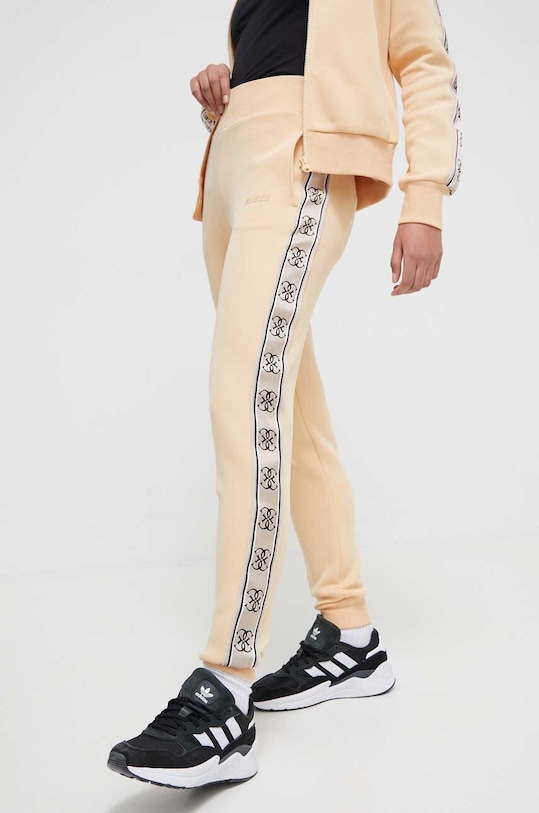 Tepláky Guess BRITNEY pletenina béžová V2YB15.KB3P2