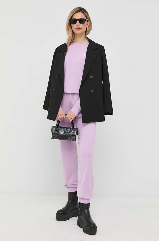 Tepláky Patrizia Pepe 8P0499.K087 fialová SS23