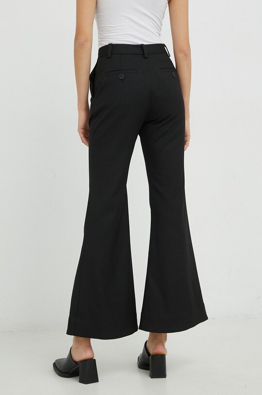 Odzież By Malene Birger spodnie z domieszką wełny Q70369017 czarny