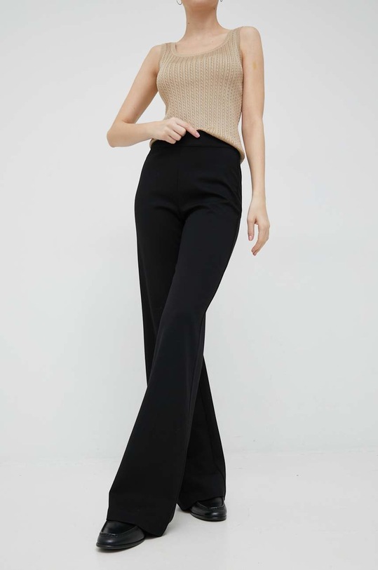 Hlače Dkny Z elastanom črna P2JKTO68