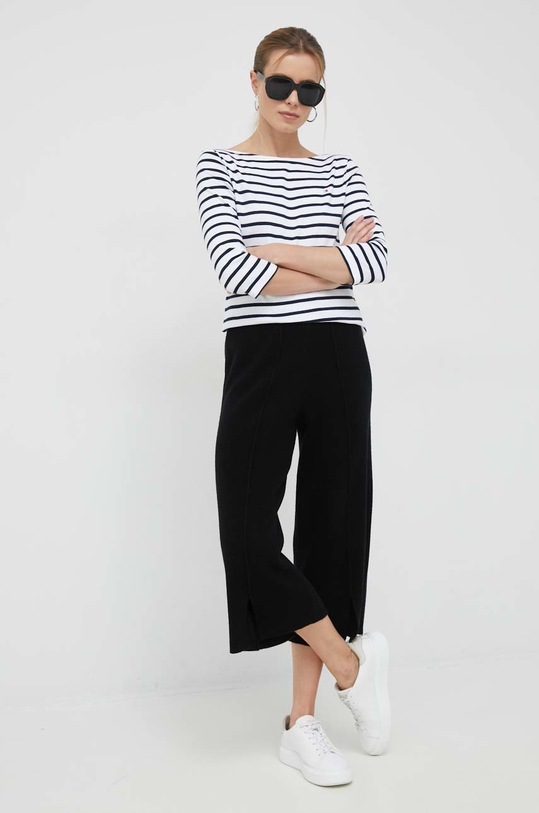 Вълнен панталон Dkny P2KQBG78 черен SS23