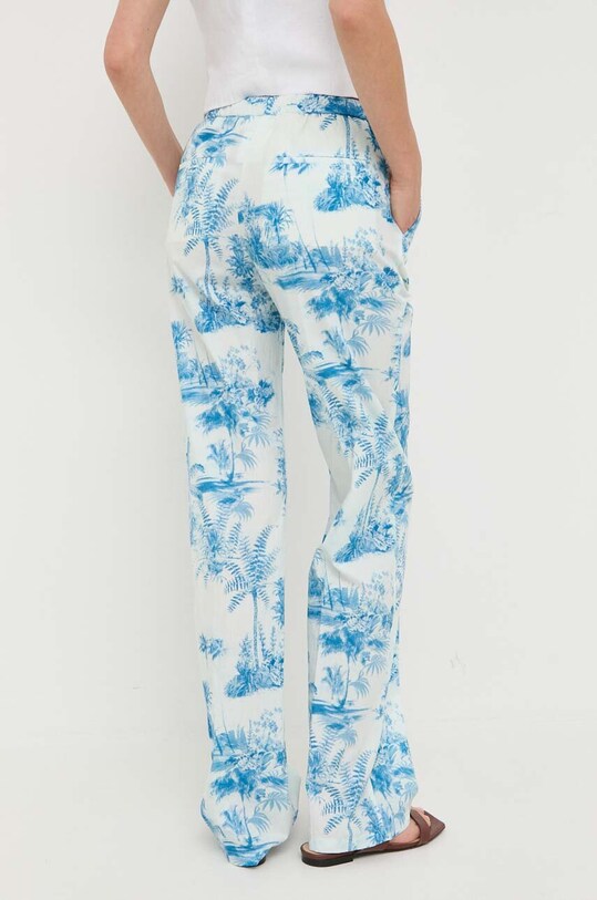 Îmbrăcăminte Red Valentino pantaloni de bumbac 2R0RBG606SE albastru