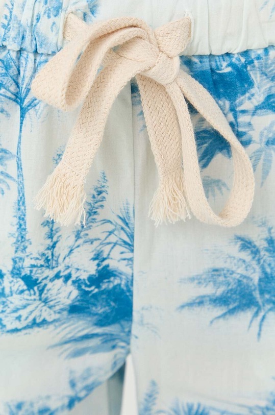 Bavlněné kalhoty Red Valentino modrá 2R0RBG606SE