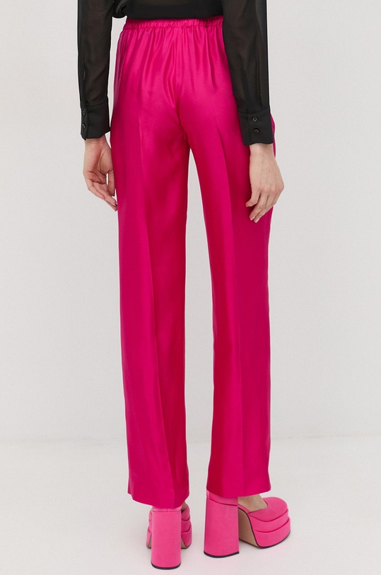 Odzież Red Valentino spodnie jedwabne 2R3RBG456M1 różowy