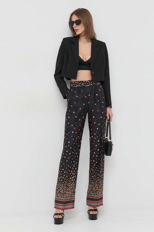 Копринен панталон Red Valentino 2R3RBG456PP черен SS23