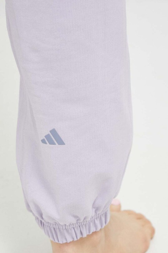 Παντελόνι για γιόγκα adidas Performance Studio μωβ HR5089