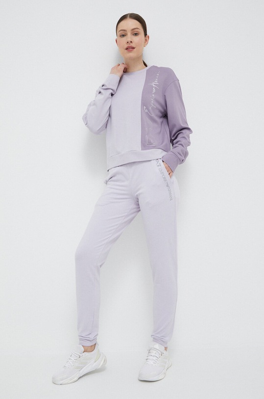 EA7 Emporio Armani pantaloni de trening 3RTP65.TJCQZ violet SS23