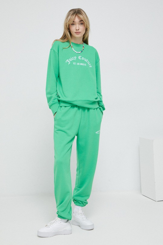 Juicy Couture pantaloni de trening JCRB122004.377 verde SS23