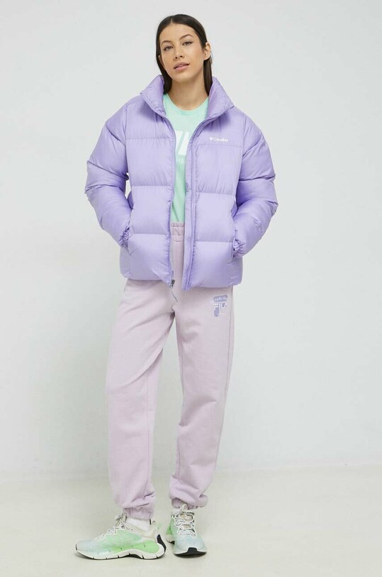 Fila pantaloni de trening din bumbac FAW0445 violet SS23